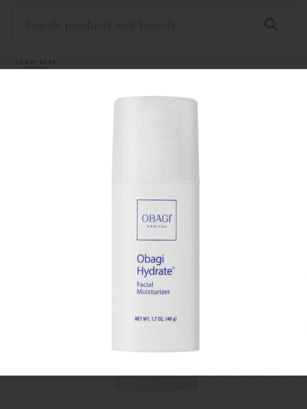Obagi Hydrate Facial Moisturizer.